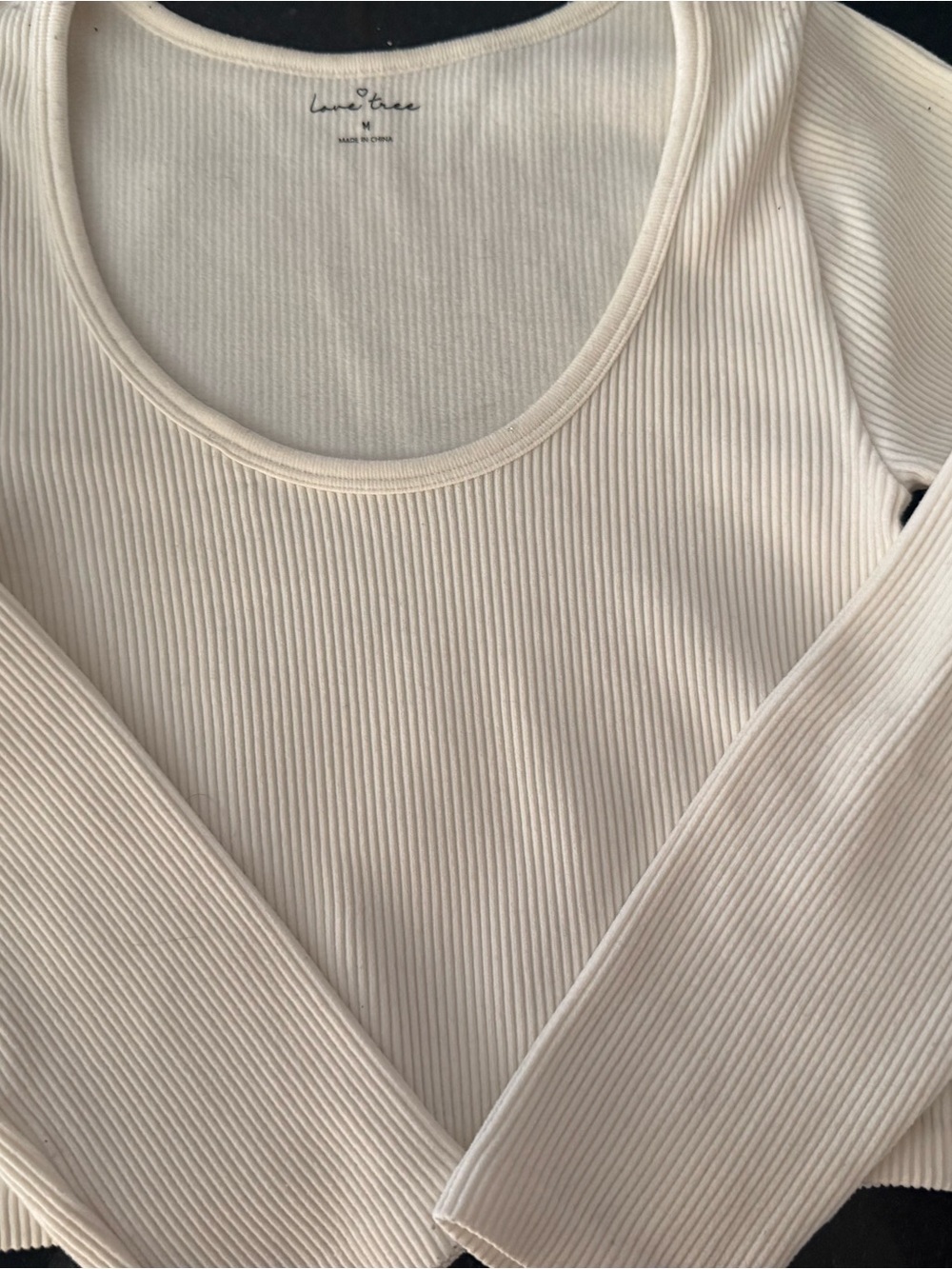 Love Tree Ribbed Tee - crop style - Picture 2 of 7